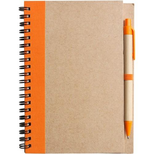 Project your brand and ECO Credentials with these popular Notebooks made from RECYCLED paper & card, choose from a range of bio-fabric coloured trims. Each set comes with an unbranded pen made from RECYCLED card. The Notebook contains 60 sheets of paper. Product size: 137mm x 108mm x 7mm.